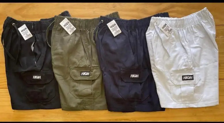 Kit com 3 Bermudas Cargo Masculinas Sarge – Com Elastano, Bolsos Funcionais e Estilo Casual
