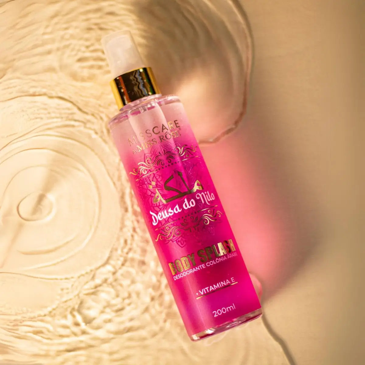 Body Splash Árabe Miss Rôse – Colônia Desodorante 200ml | Fragrância Oriental Intensa e Elegante