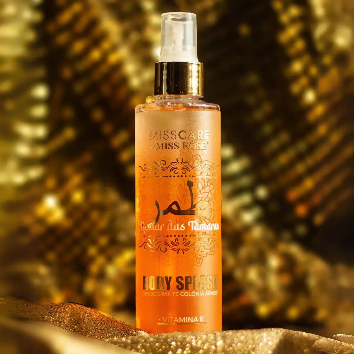 Body Splash Árabe Miss Rôse – Colônia Desodorante 200ml | Fragrância Oriental Intensa e Elegante