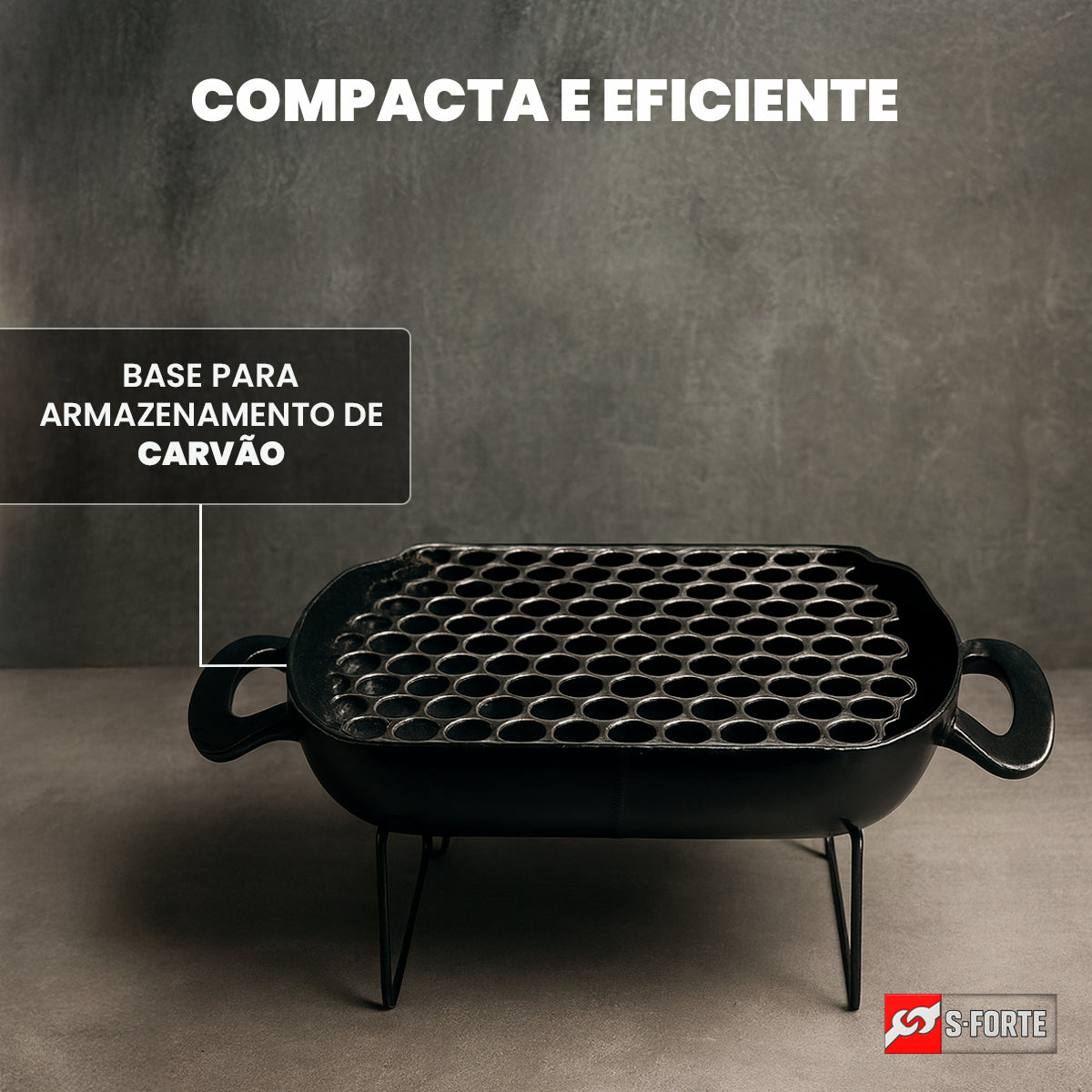 Churrasqueira Portátil Pequena A Carvão Ideal Para Churrasco Em Família Compacta E Resistente Para Grelhar Carne Frango Linguiça Peixe Em Casa Quintal Varanda Camping Viagem Praia E Áreas Externas