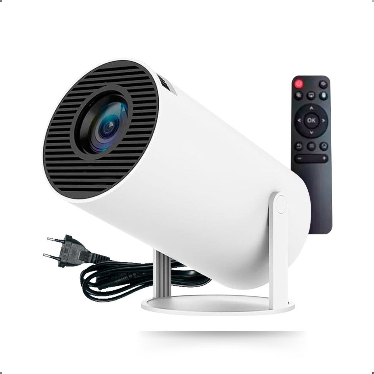 Mini Projetor Portátil Fullcam 4k Android Full Hd Smart Wifi Cinema Home Hy300