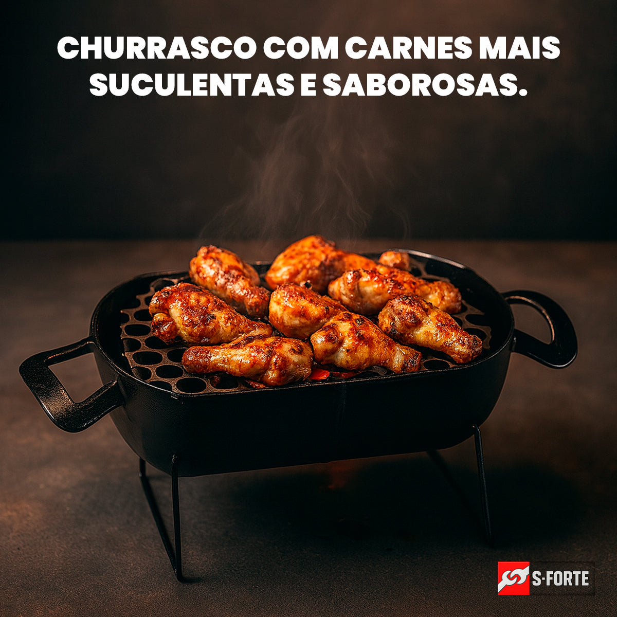 Churrasqueira Portátil Pequena A Carvão Ideal Para Churrasco Em Família Compacta E Resistente Para Grelhar Carne Frango Linguiça Peixe Em Casa Quintal Varanda Camping Viagem Praia E Áreas Externas