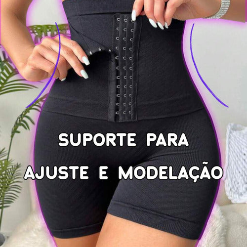 Short Modelador Cintura Alta Levanta Empina Destaca Bumbum