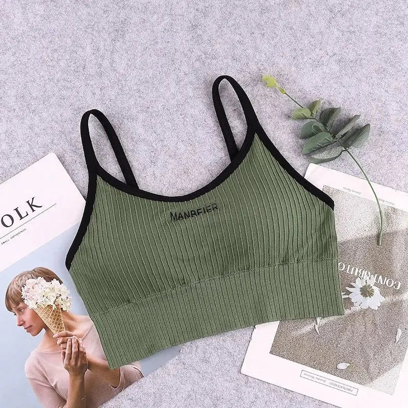 Top Esportivo Feminino – Sutiã Cotton Estilo Cropped | Conforto Macio para Academia, Lazer e Dia a Dia