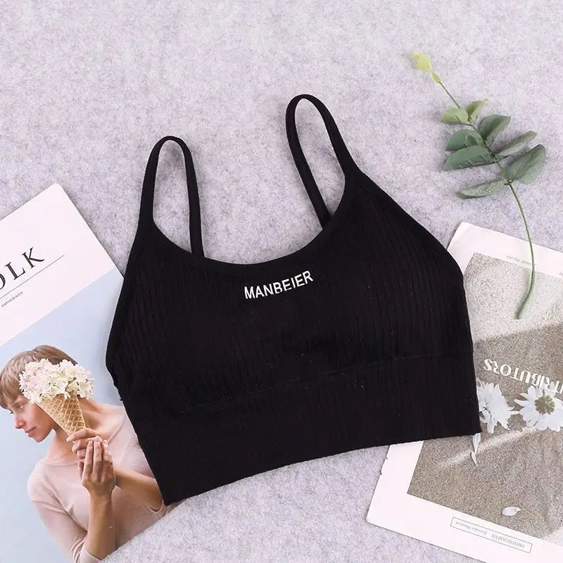 Top Esportivo Feminino – Sutiã Cotton Estilo Cropped | Conforto Macio para Academia, Lazer e Dia a Dia