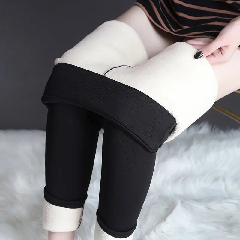 Legging Térmica Feminina de Inverno – Sexy, Translúcida com Forro Fleece | Cintura Alta, Slim Fit e Super Quentinha