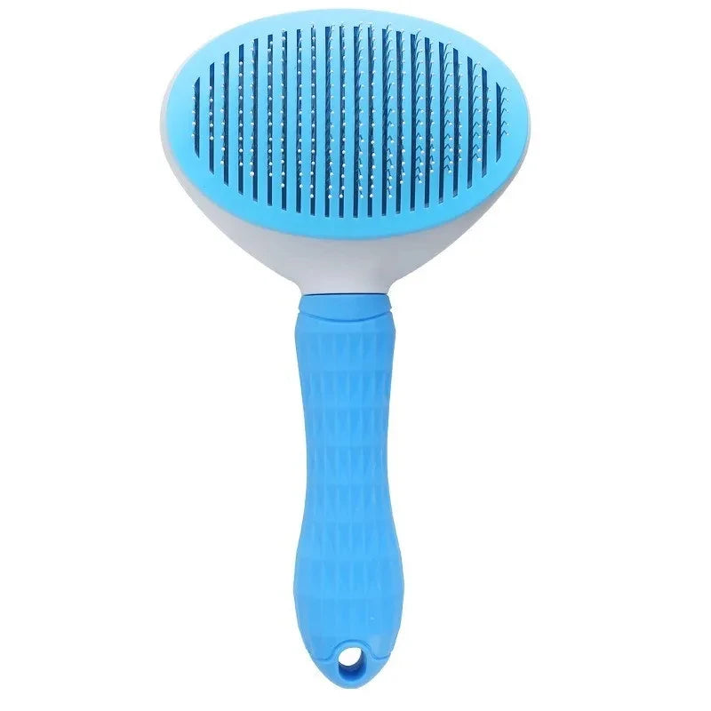 Escova Removedora de Pelos para Cães e Gatos – Autolimpante | Pente Desembaraçador para Higiene e Tosa