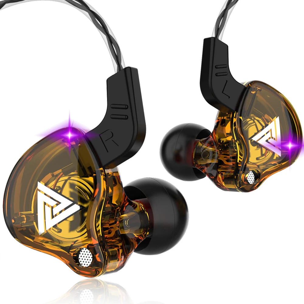 Fone de Ouvido Intra-Auricular QKZ AK6 – 6 Drivers Dinâmicos | Som HIFI com Microfone para Esportes e Monitoramento