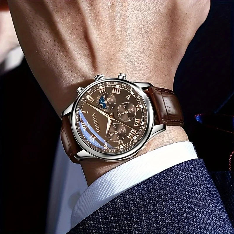 GENEVA Men's Watch – Elegance and Versatility in Every Second