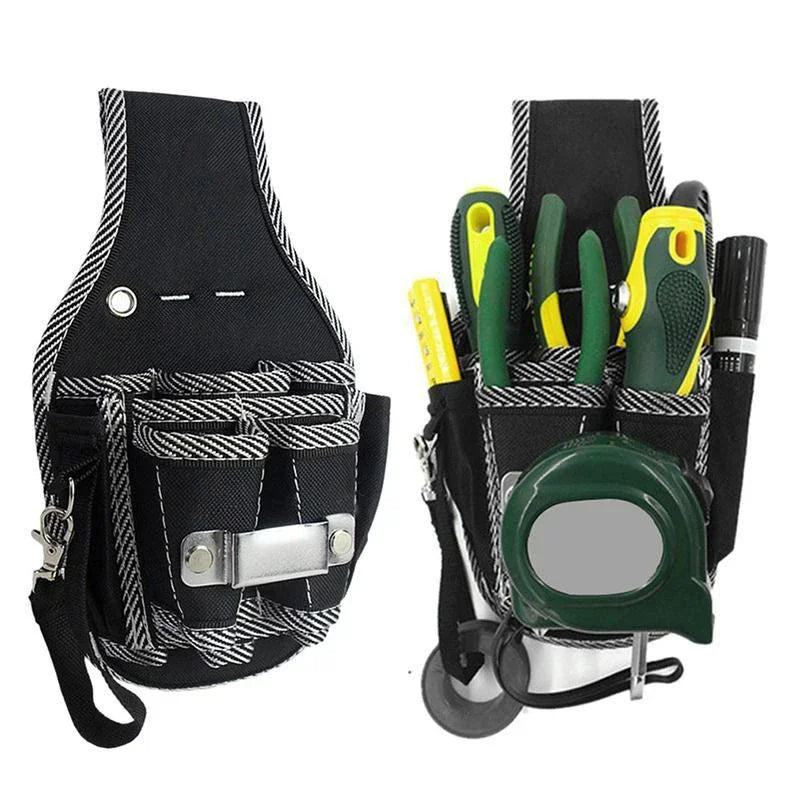 Bolsa de Ferramentas Multifuncional em Nylon – Cinto de Cintura com Bolsos para Chaves, Alicates e Kit de Manutenção | Ideal para Eletricistas e Técnicos
