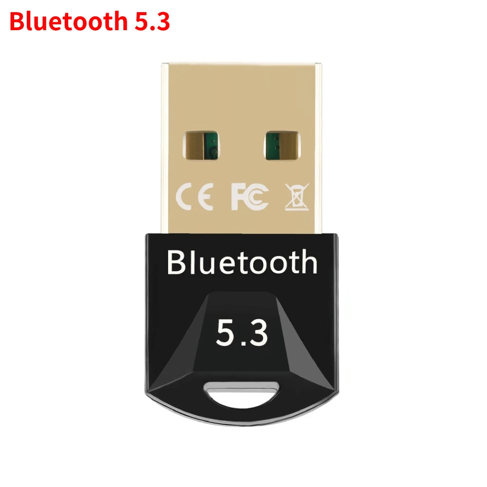 Adaptador Bluetooth USB para PC – Versão 5.4/5.3 | Receptor e Transmissor para Áudio, Mouse, Teclado e Alto-Falante