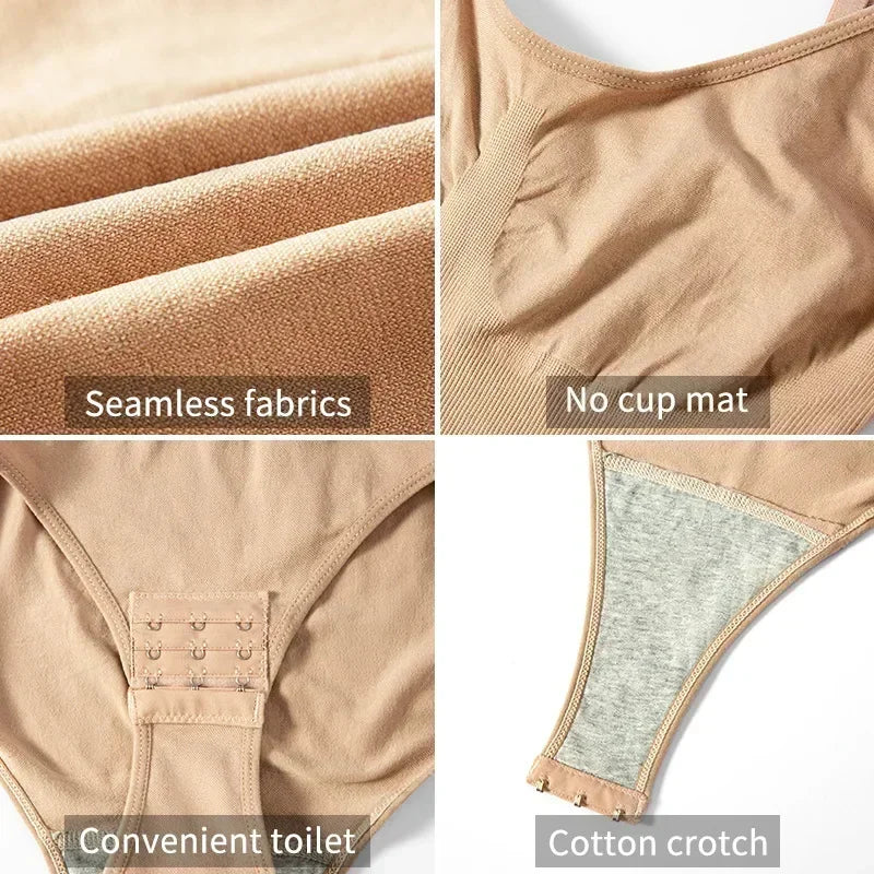 Body Modelador Feminino Sem Costura – Controle de Abdômen, Levanta Bumbum | Roupa Íntima Slim para Uso Diário