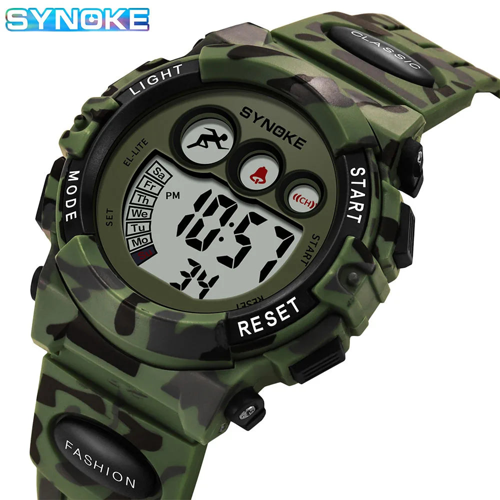 Relógio Digital Infantil SYNOKE – Esportivo Colorido à Prova d’Água 50M | Ideal para Meninos e Meninas