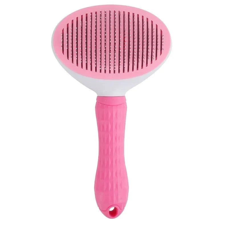 Escova Removedora de Pelos para Cães e Gatos – Autolimpante | Pente Desembaraçador para Higiene e Tosa