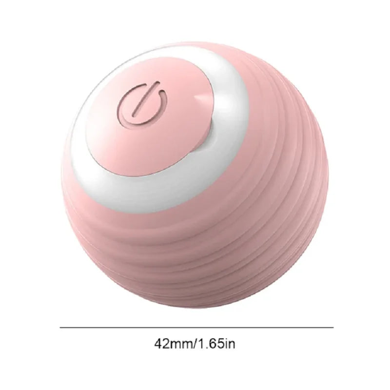 New Electric Cat Ball Toys Automatic Rolling Ball With Teaser Bird Cat Toys Pet Interactive Smart Sensor Rechargeable Cat Toys
