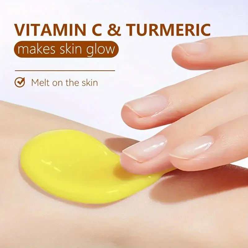 Creme Antienvelhecimento com Cúrcuma, Vitamina C, Colágeno e Ácido Hialurônico – 50g | Hidratante, Antirrugas e Iluminador Facial