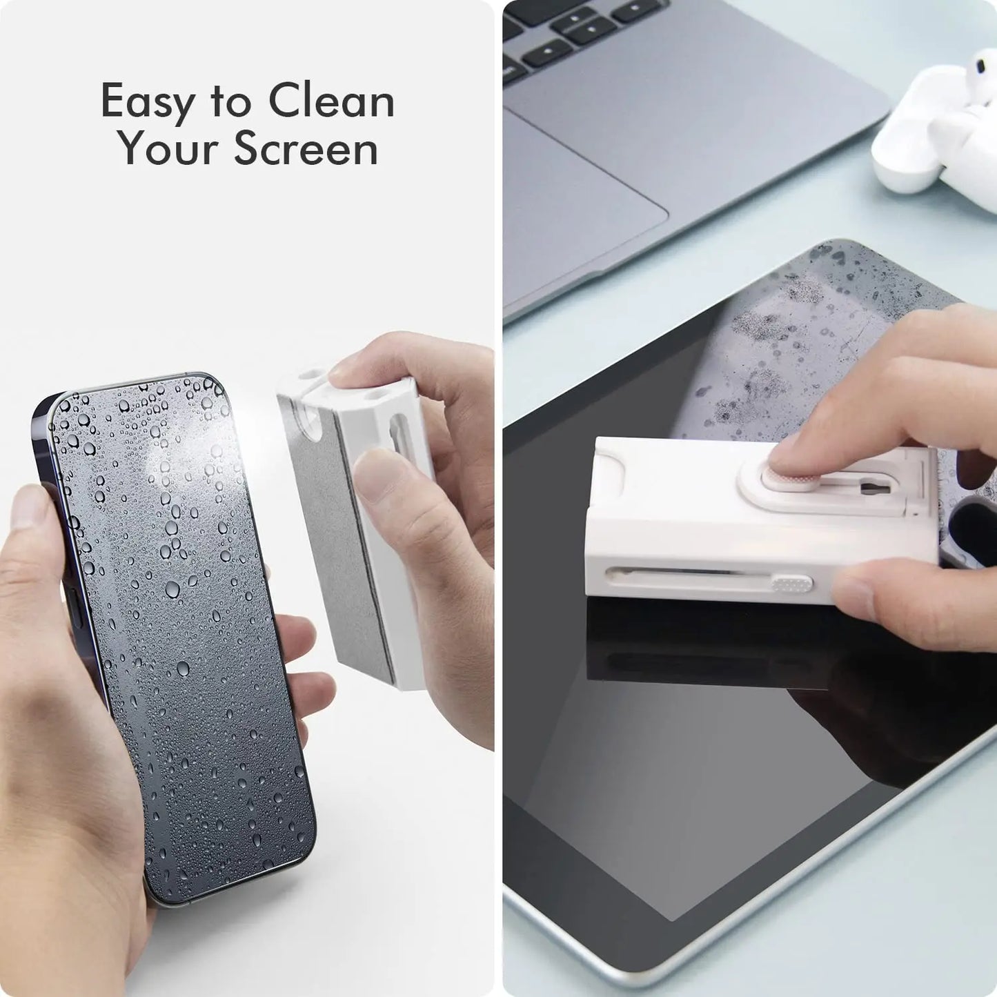 Kit de Limpeza 8 em 1 para Eletrônicos – Escova para Teclado, Caneta para Fones, Ferramentas para Celular, iPad e Extrator de Teclas