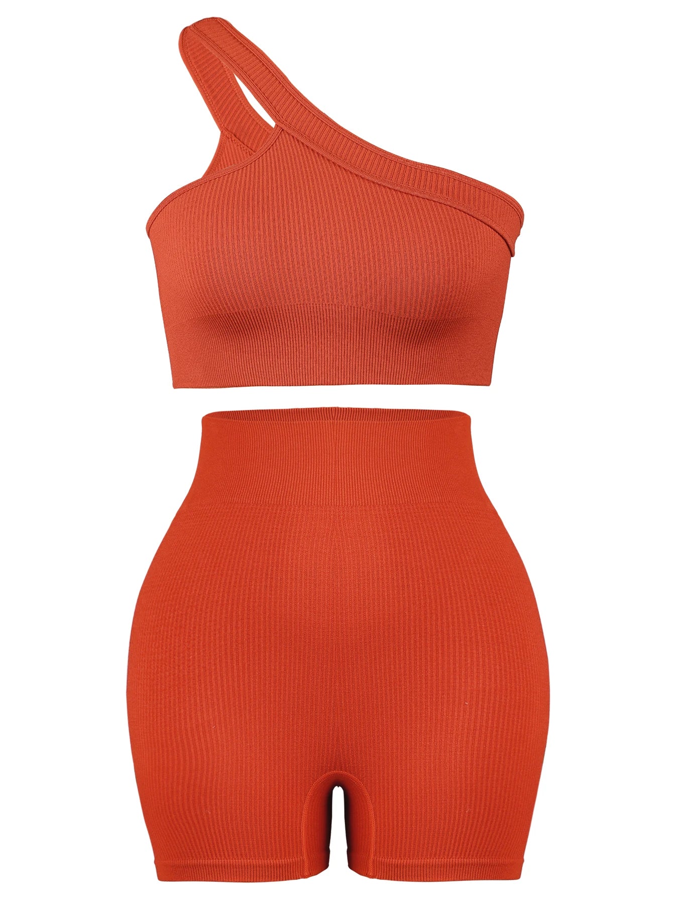 Conjunto Fitness Feminino CHRLEISURE – Sem Costura, Top sem Bojo + Legging Canelada | Ideal para Academia, Yoga e Corrida