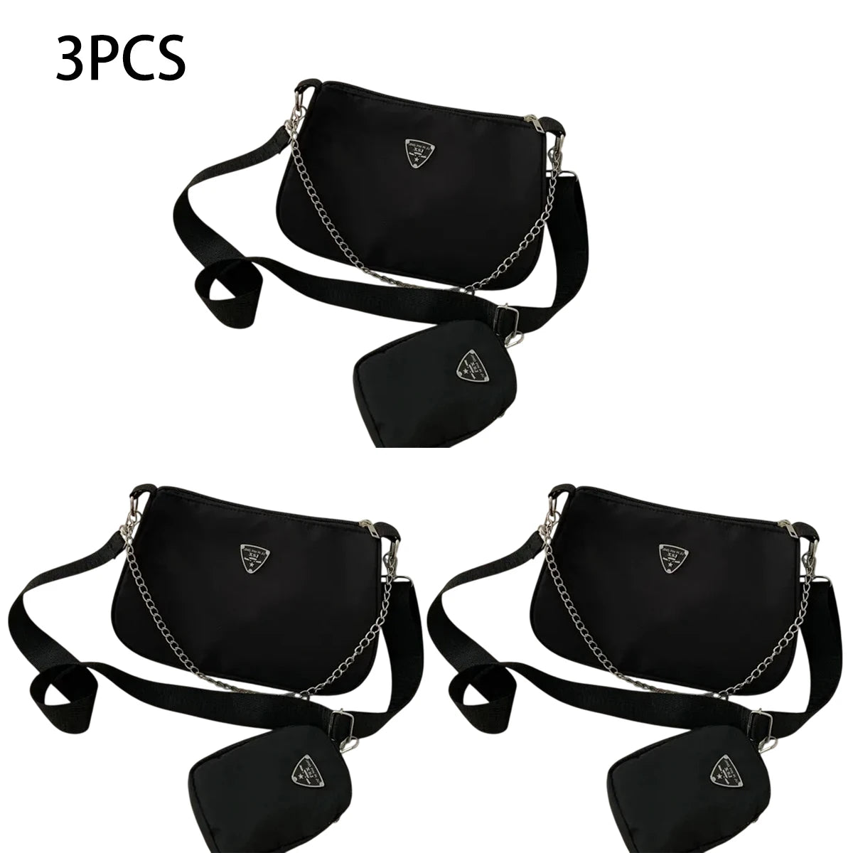 Bolsa Tiracolo Feminina em Nylon – Estilo Casual e Portátil | Ideal para Estudantes, Passeios e Uso Diário