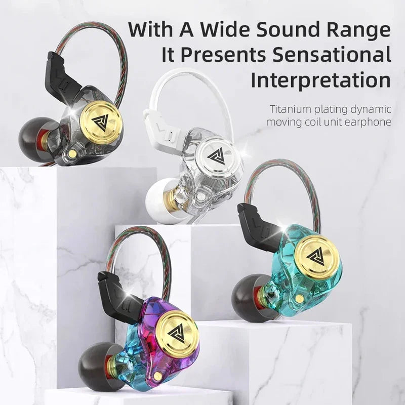Fone de Ouvido com Fio QKZ AK3 – Áudio HiFi, Microfone Integrado e Cancelamento de Ruído | Som Profissional para Música e Chamadas