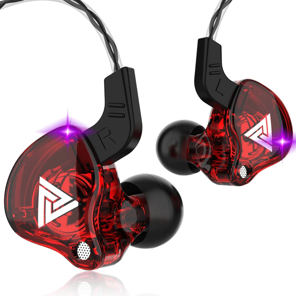 Fone de Ouvido Intra-Auricular QKZ AK6 – 6 Drivers Dinâmicos | Som HIFI com Microfone para Esportes e Monitoramento