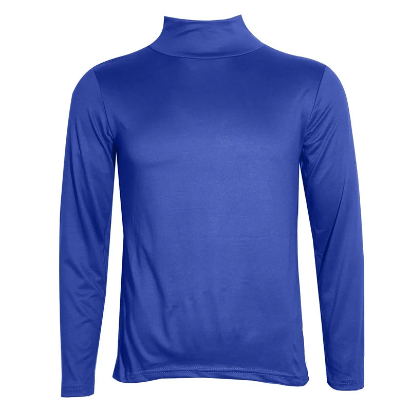 Blusa Térmica Masculina de Inverno – Gola Alta, Manga Longa, Slim Fit | Roupa Térmica Leve para Dias Frios