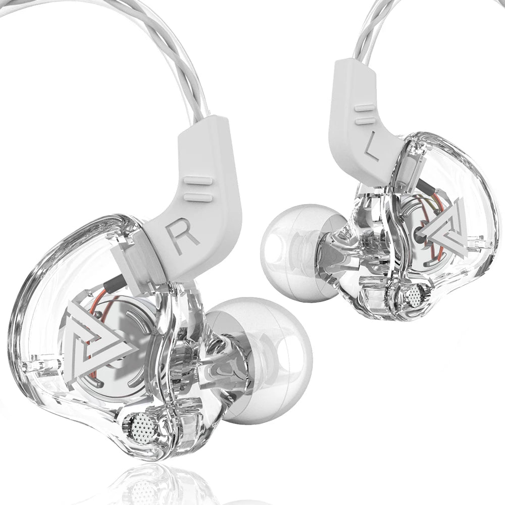 Fone de Ouvido Intra-Auricular QKZ AK6 – 6 Drivers Dinâmicos | Som HIFI com Microfone para Esportes e Monitoramento