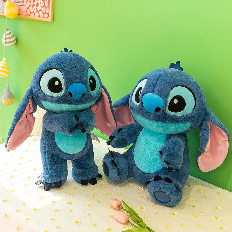 Pelúcia Lilo & Stitch 32cm – Boneco Azul Macio e Kawaii | Presente Infantil Fofinho