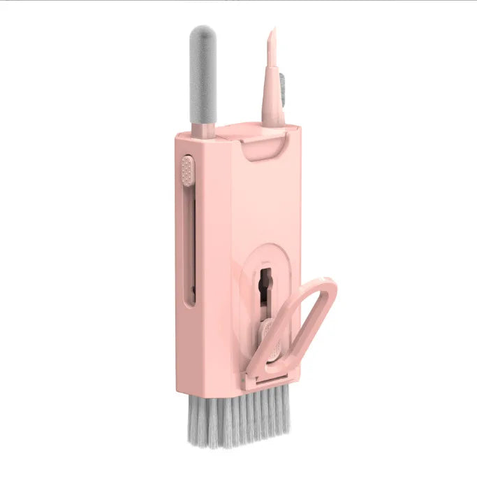 Kit de Limpeza 8 em 1 para Eletrônicos – Escova para Teclado, Caneta para Fones, Ferramentas para Celular, iPad e Extrator de Teclas