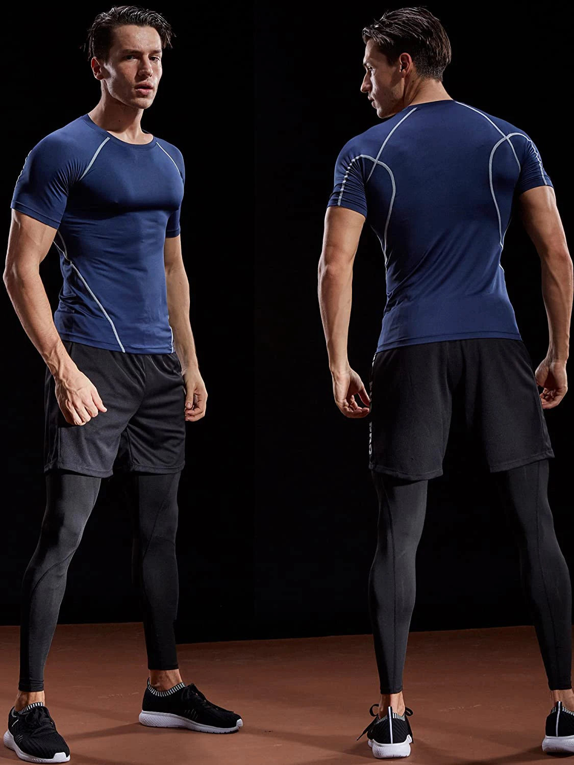 Camiseta Masculina Compressão 2025 – Secagem Rápida, Elástica e Respirável | Ideal para Treinos, Corrida e Academia