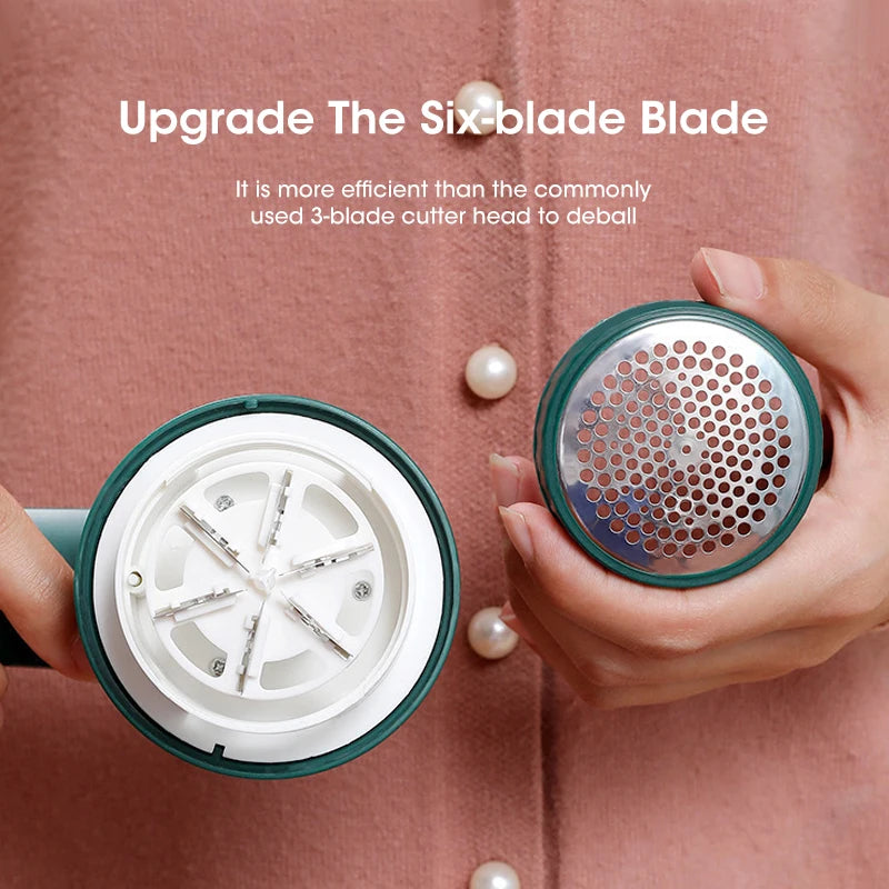 Removedor de Pelos Elétrico para Roupas – USB Recarregável | Aparador Portátil de Bolinhas e Fiapos com Limpeza Removível