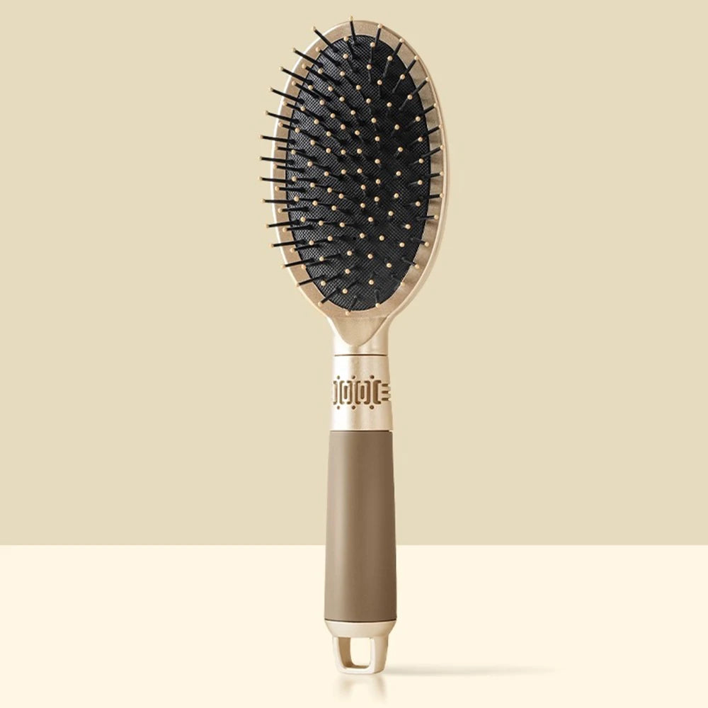 Escova Massageadora KLINA com Almofada de Ar – Antiestática, Oval/Round | Ideal para Salão, SPA e Estilo Diário
