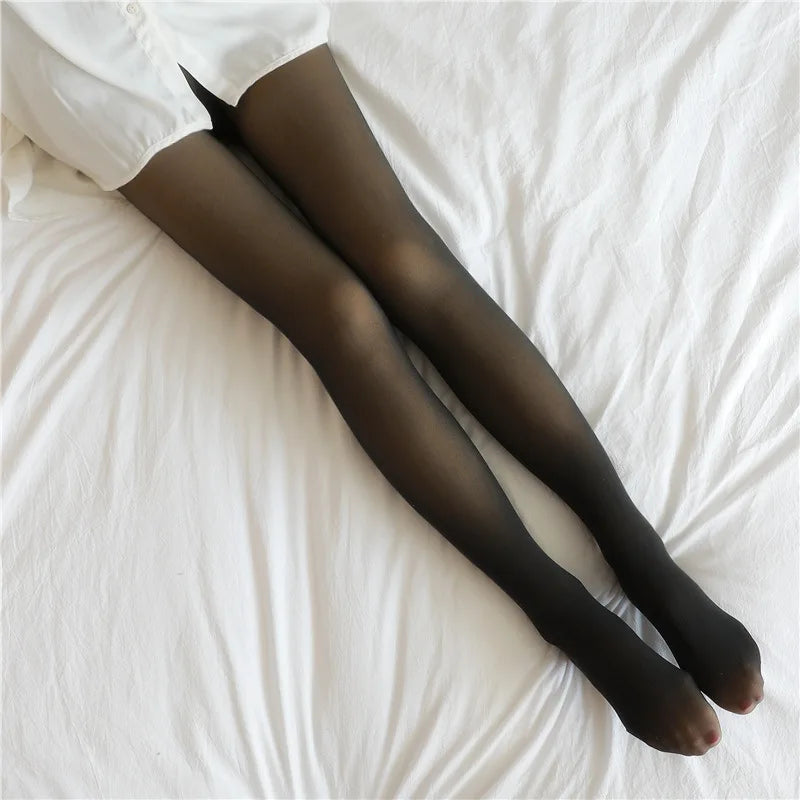 Legging Térmica Feminina de Inverno – Sexy, Translúcida com Forro Fleece | Cintura Alta, Slim Fit e Super Quentinha