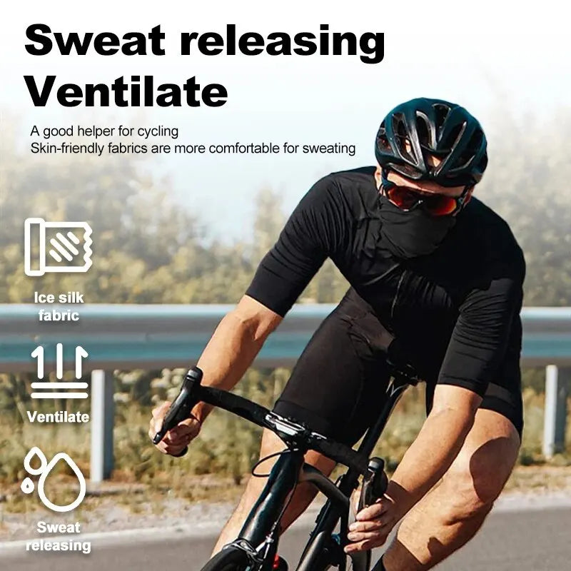Bandana Esportiva Multifuncional – Máscara Respirável com Proteção UV para Ciclismo, Corrida e Pesca