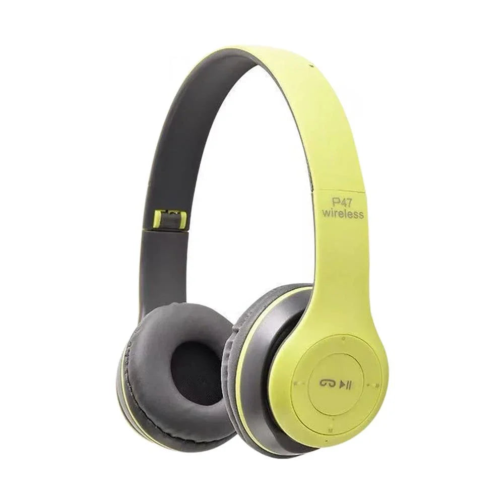 Fone Bluetooth P47 – Dobrável, Estéreo 5.0 para Esportes e Jogos