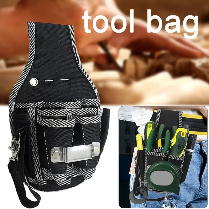 Bolsa de Ferramentas Multifuncional em Nylon – Cinto de Cintura com Bolsos para Chaves, Alicates e Kit de Manutenção | Ideal para Eletricistas e Técnicos