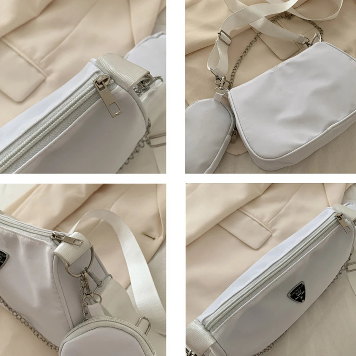Bolsa Tiracolo Feminina em Nylon – Estilo Casual e Portátil | Ideal para Estudantes, Passeios e Uso Diário