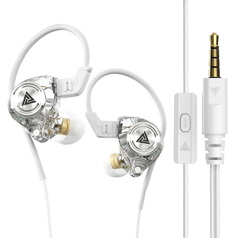 Fone de Ouvido com Fio QKZ AK3 – Áudio HiFi, Microfone Integrado e Cancelamento de Ruído | Som Profissional para Música e Chamadas