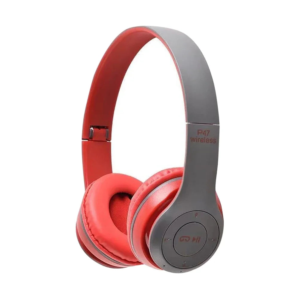 Fone Bluetooth P47 – Dobrável, Estéreo 5.0 para Esportes e Jogos