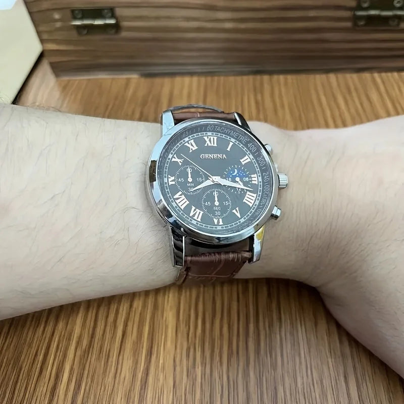 GENEVA Men's Watch – Elegance and Versatility in Every Second