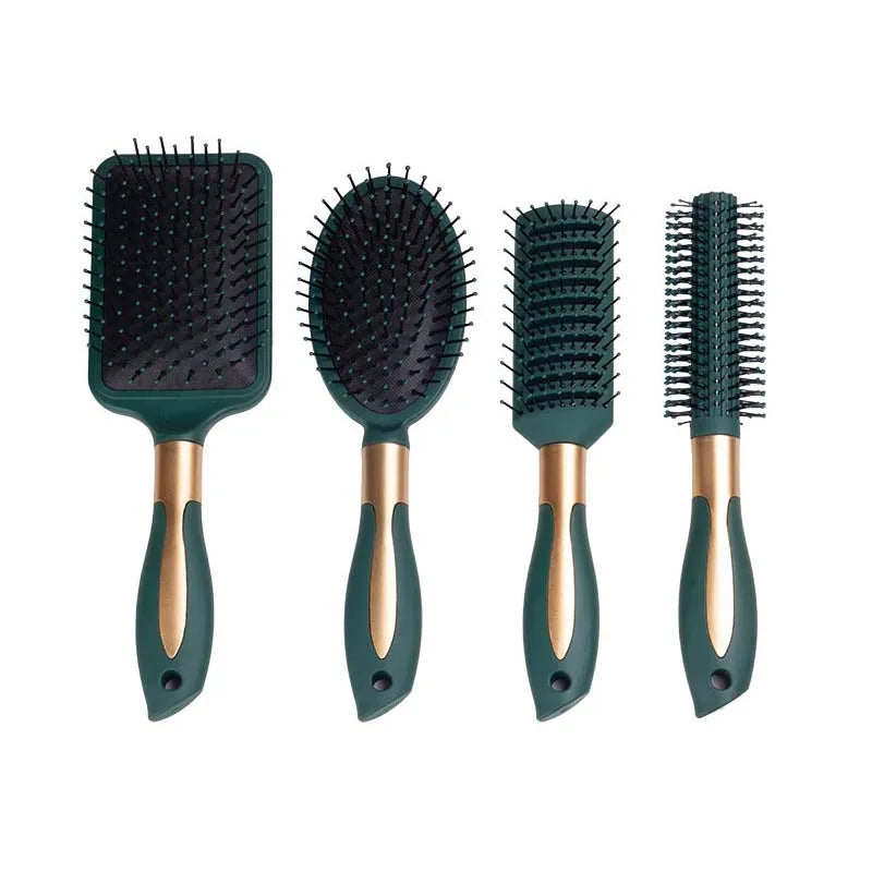 Escova Massageadora KLINA com Almofada de Ar – Antiestática, Oval/Round | Ideal para Salão, SPA e Estilo Diário