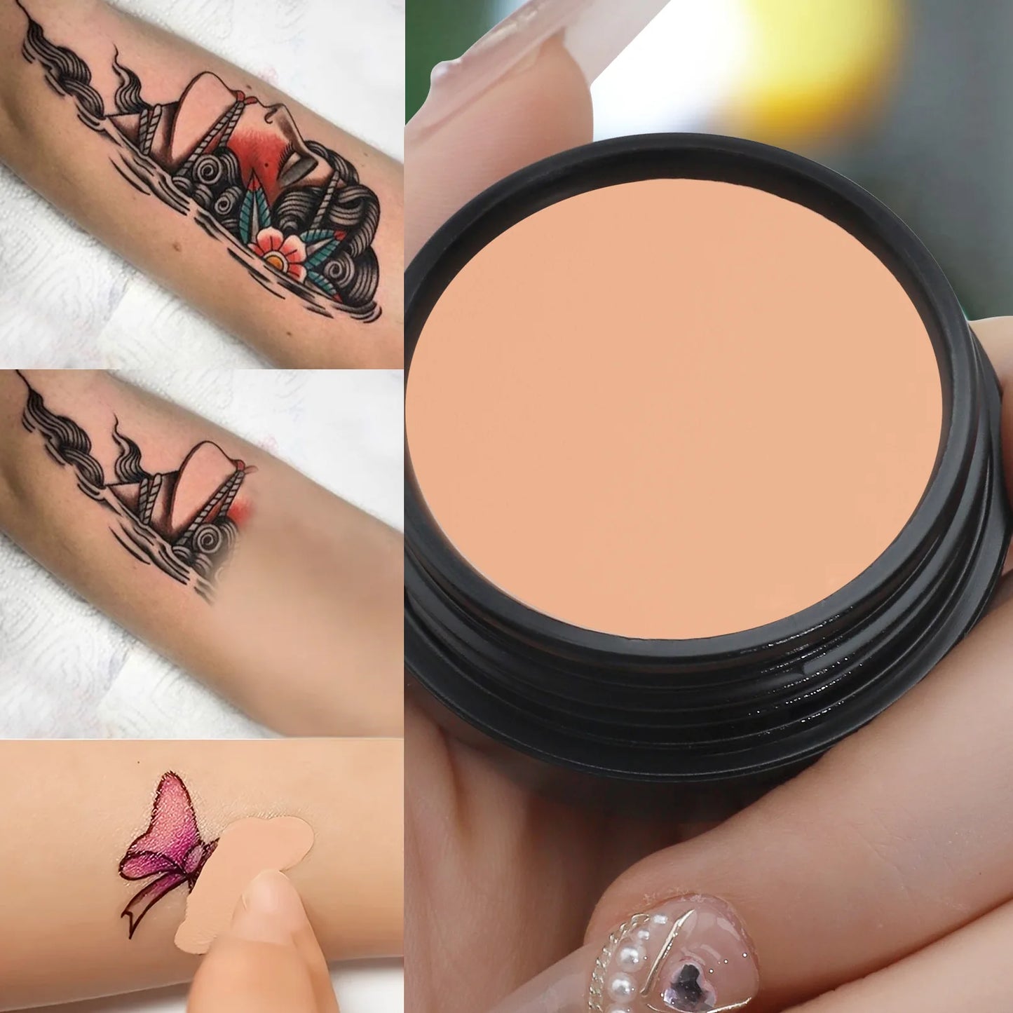 Corretivo à Prova d’Água – Alta Cobertura para Tatuagens e Cicatrizes