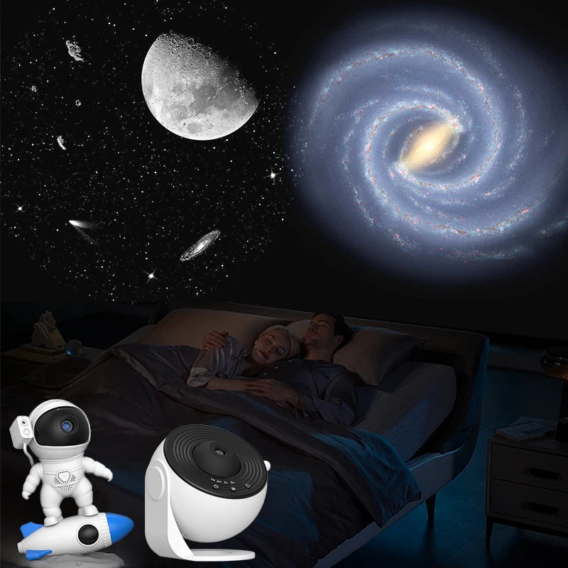Lâmpadas de Projeção Estelar 6 Peças – Cúpulas para Projetor Galaxy | Efeitos de Céu Noturno e Planetário (Projetor Não Incluso)