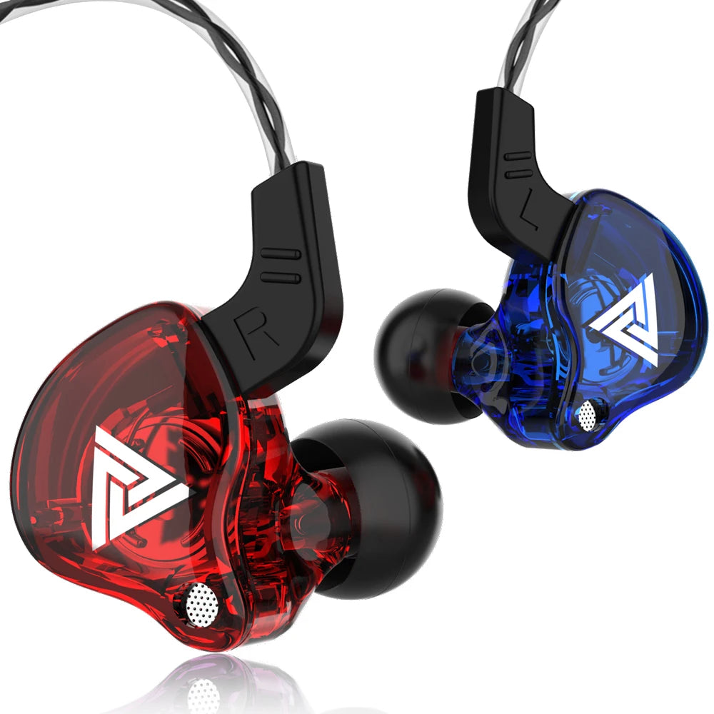 Fone de Ouvido Intra-Auricular QKZ AK6 – 6 Drivers Dinâmicos | Som HIFI com Microfone para Esportes e Monitoramento