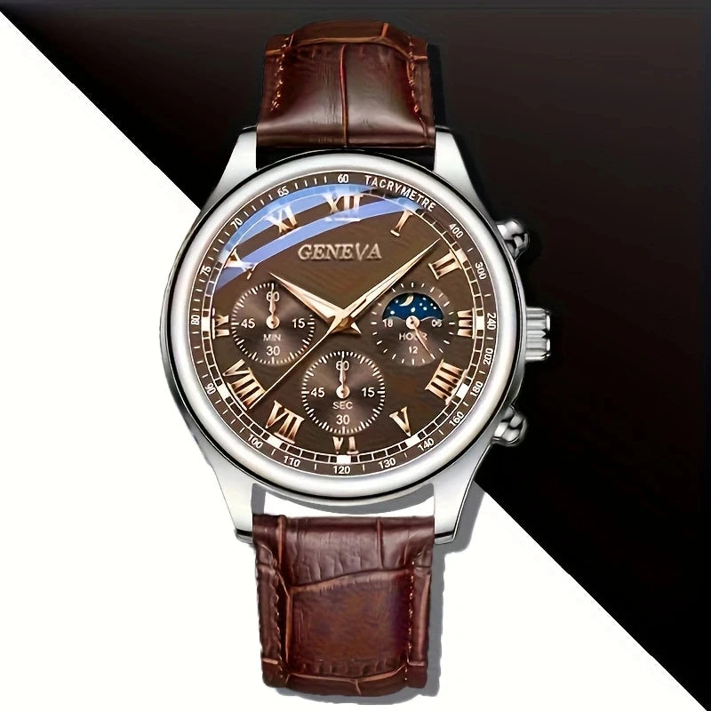 GENEVA Men's Watch – Elegance and Versatility in Every Second