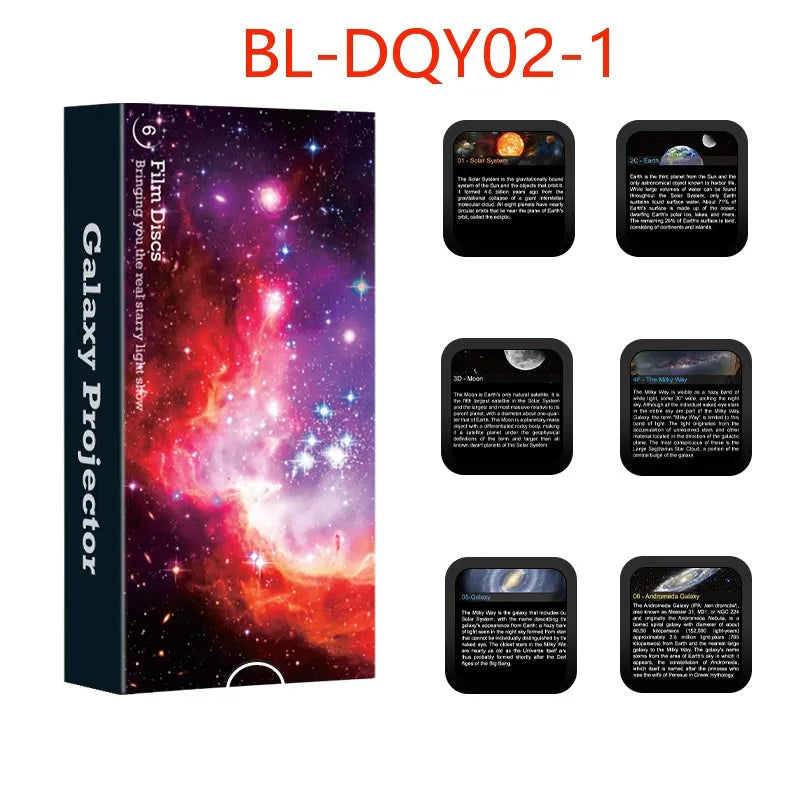 Lâmpadas de Projeção Estelar 6 Peças – Cúpulas para Projetor Galaxy | Efeitos de Céu Noturno e Planetário (Projetor Não Incluso)