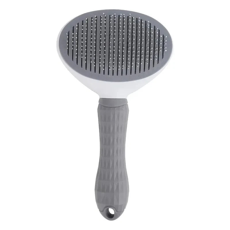 Escova Removedora de Pelos para Cães e Gatos – Autolimpante | Pente Desembaraçador para Higiene e Tosa