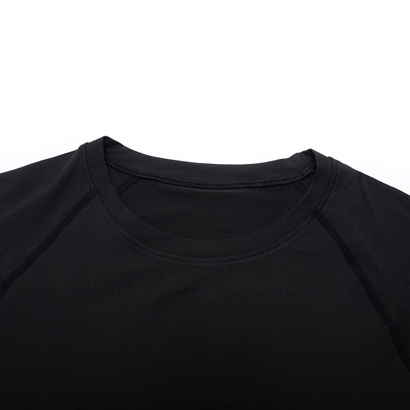 Camiseta Masculina de Compressão com Manga Longa – Fitness, Corrida e Academia | Tecido Elástico e Respirável para Treinos