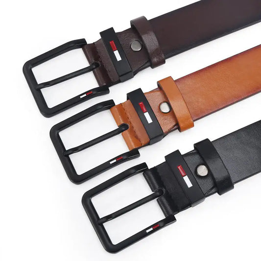 Men’s Synthetic Leather Belt – Classic Style with Modern Durability