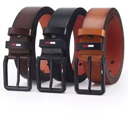 Men’s Synthetic Leather Belt – Classic Style with Modern Durability
